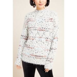 RAGA Fay Oversized Eyelash Mock Neck Sweater